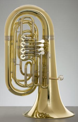 compact Gravity tuba with rotary valves