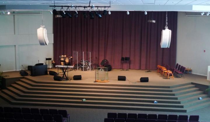 the new sanctuary at Monmouth Worship Center